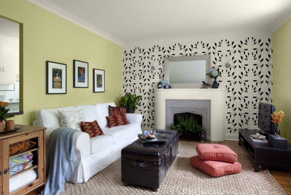 Обои для зала в квартире (78 фото): красивые обои на стенах зала 18 кв. м, варианты дизайна интерьера с обоями 3d 2021. как выбрать обои для маленькой гостиной в «хрущевке»?