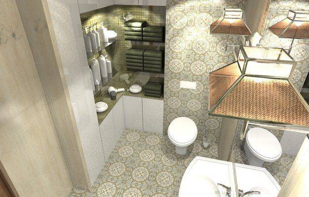 Ремонт и дизайн ванной комнаты в панельном доме — совмещение санузла