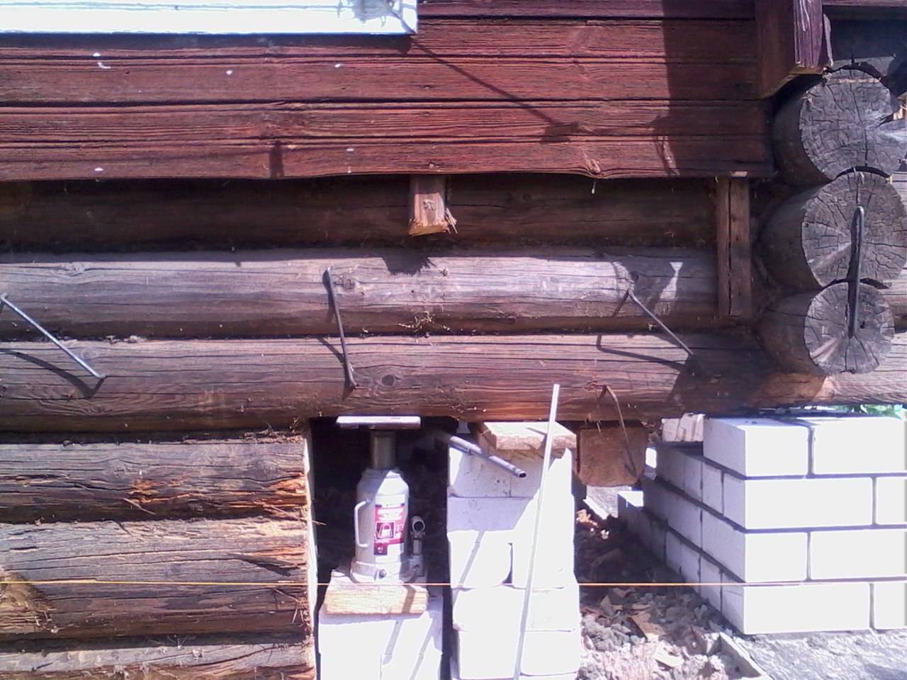 Замена нижних венцов деревянного дома - строительство дома своими руками