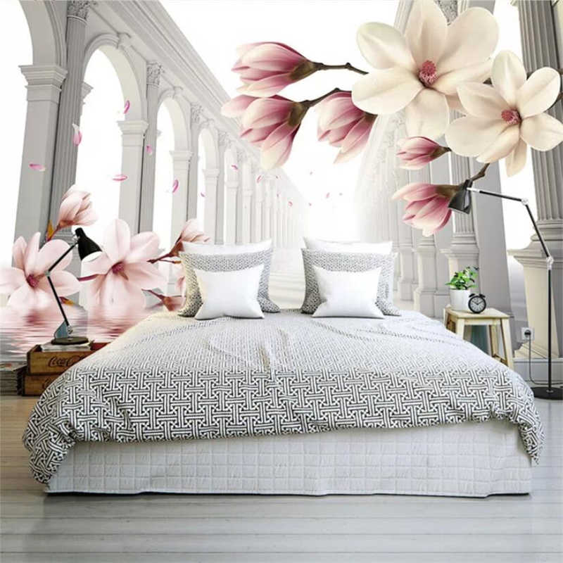 Дизайн интерьера спальни с фотообоями: 68 роскошных фото-идей и примеров оформления