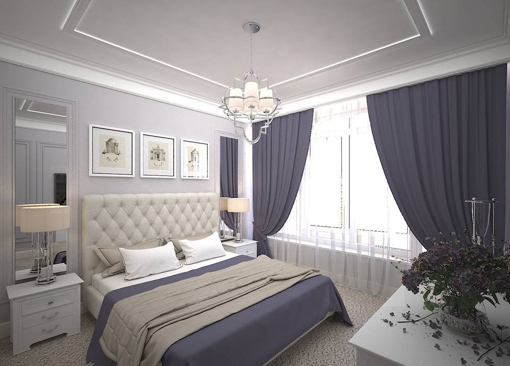 Дизайн спальни в стиле неоклассика, фото – rehouz
