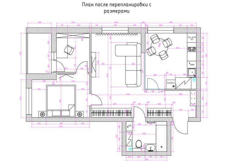 Перепланировка 3-комнатной квартиры – porusski.me