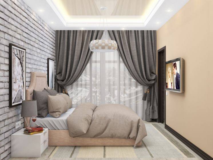 Дизайн спальни 12 кв м – фото реальных интерьеров спальных комнат