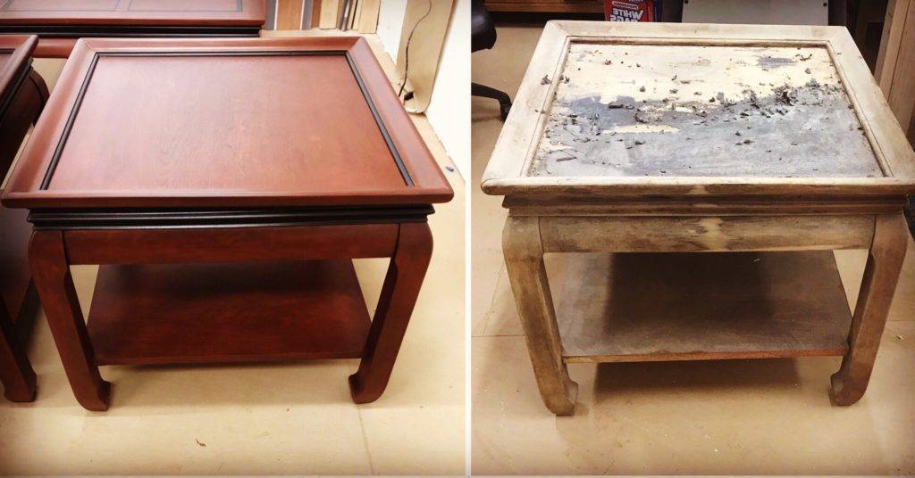Реставрация кухонного стола своими руками - как обновить старую мебель