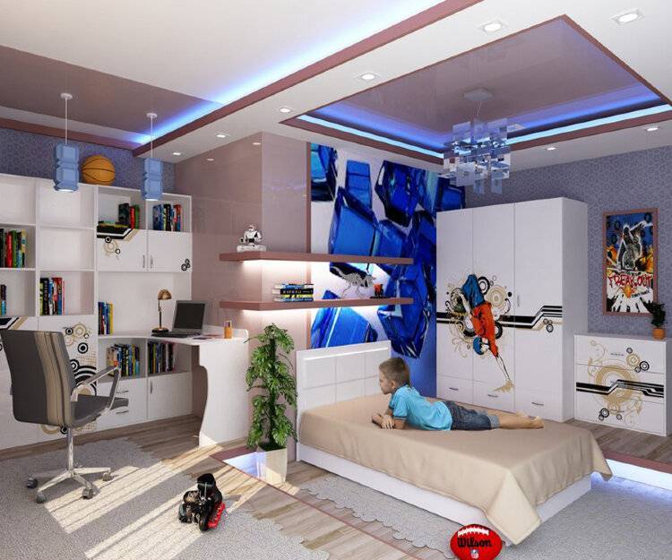 Дизайн комнаты для подростка в современном стиле 50 фото