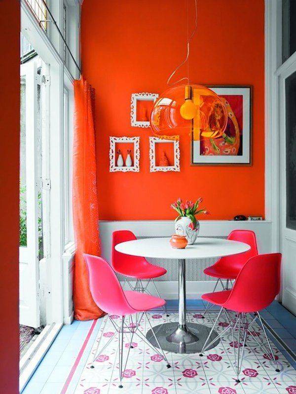 Оранжевая гостиная: полезные советы по отделке и оформлению