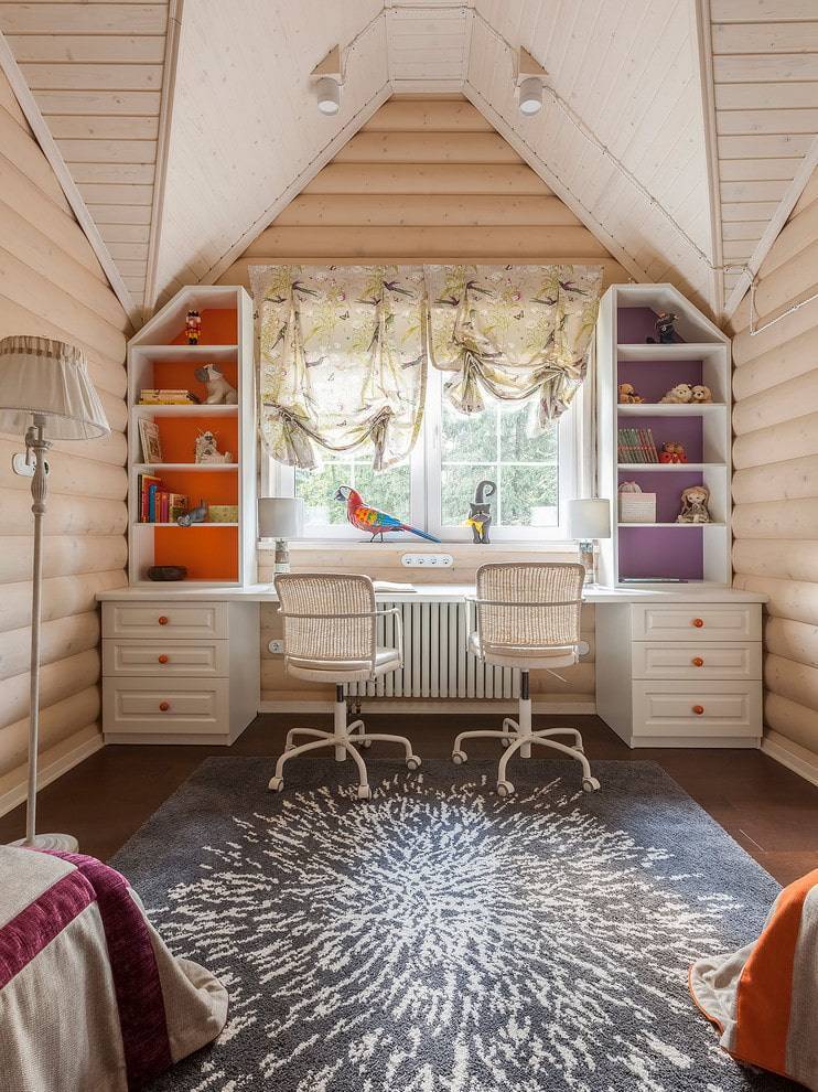 Детская комната в частном доме: особенности оформления уютного дизайна (65 фото)