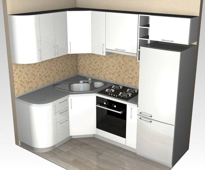 Угловые малогабаритные кухни (103 фото): варианты дизайна кухонь для небольших квартир, нюансы размещения кухонного гарнитура и холодильника
