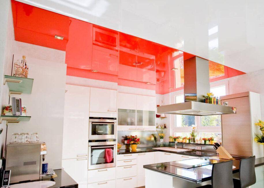 Какие потолки лучше устанавливать на кухне — фото и особенности современных вариантов