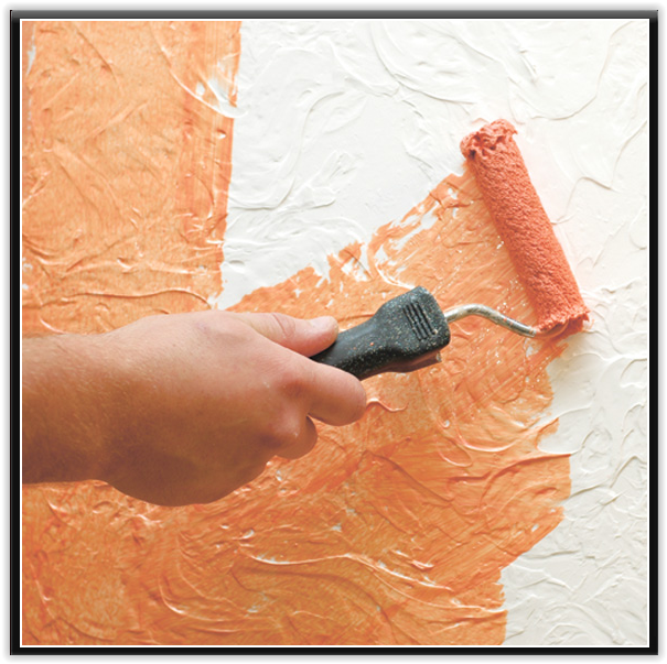 Фактурная краска для стен своими руками: виды покраски и как наносить +видео