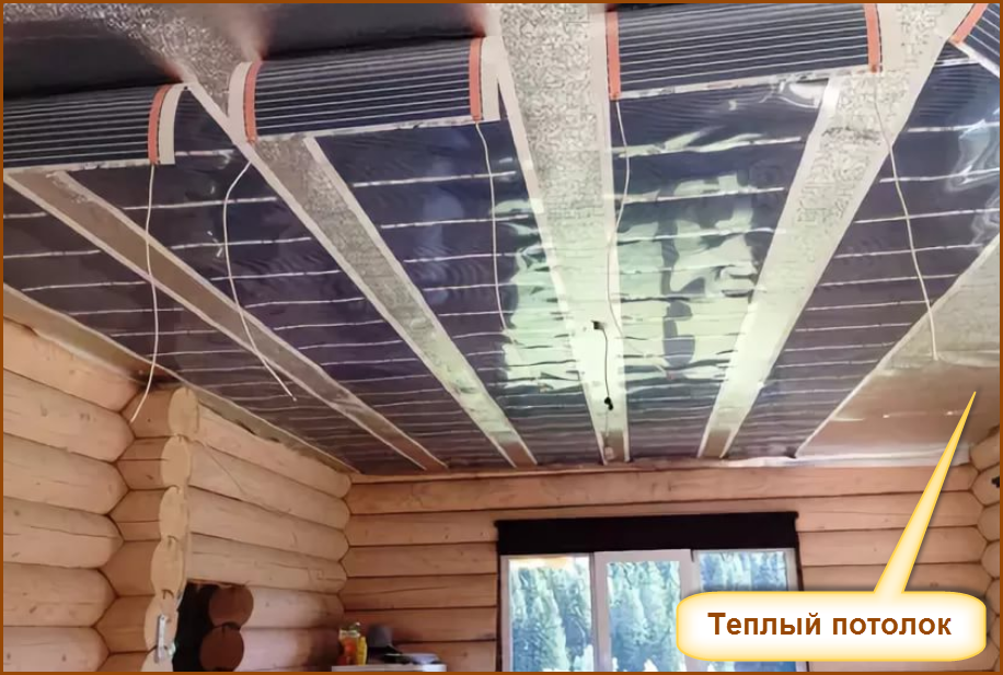Инфракрасная пленка на потолок, как сделать монтаж, преимущества потолочного инфракрасного нагревателя, детали на фото и видео