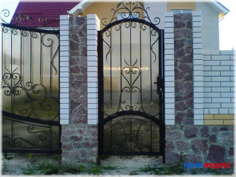 Ворота из профнастила (52 фото): как сделать конструкцию забора из профлиста своими руками, модели с калиткой из металлопрофиля