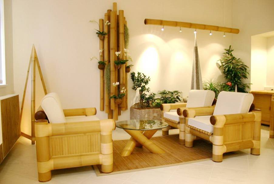 Применение бамбука в создании интерьера дома