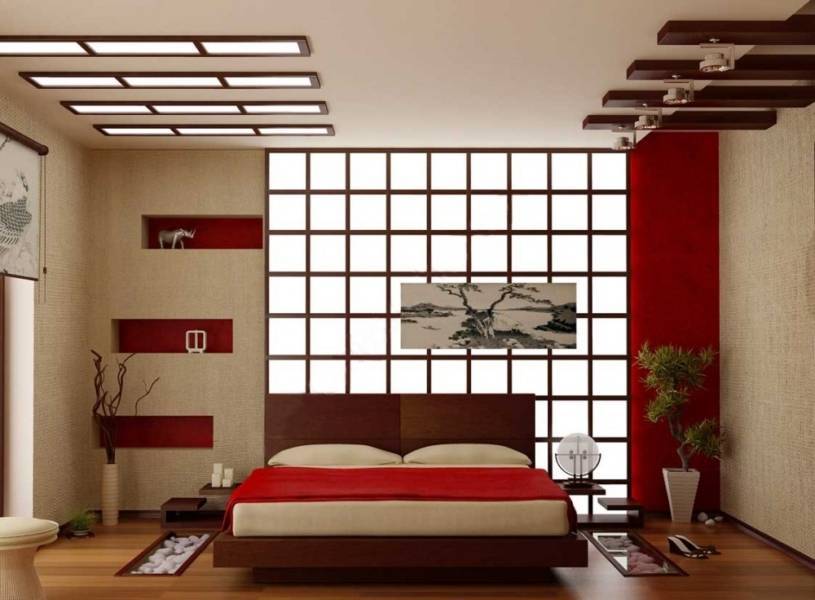 Азиатский стиль в декоре спальни - 60 фото примеров