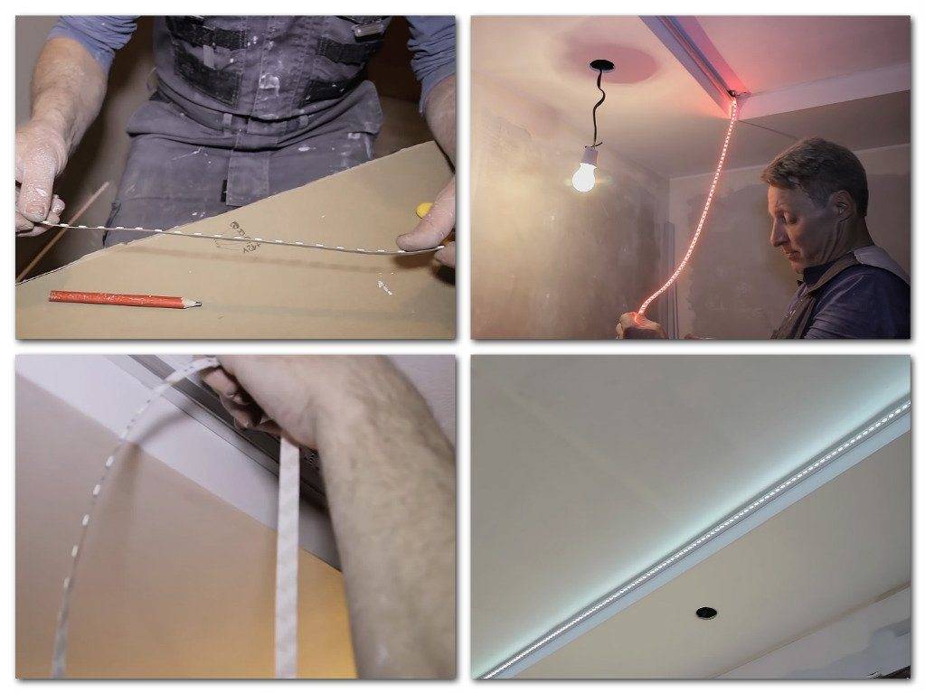 Парящий потолок - особенности подсветки, эффект, фото, монтаж
