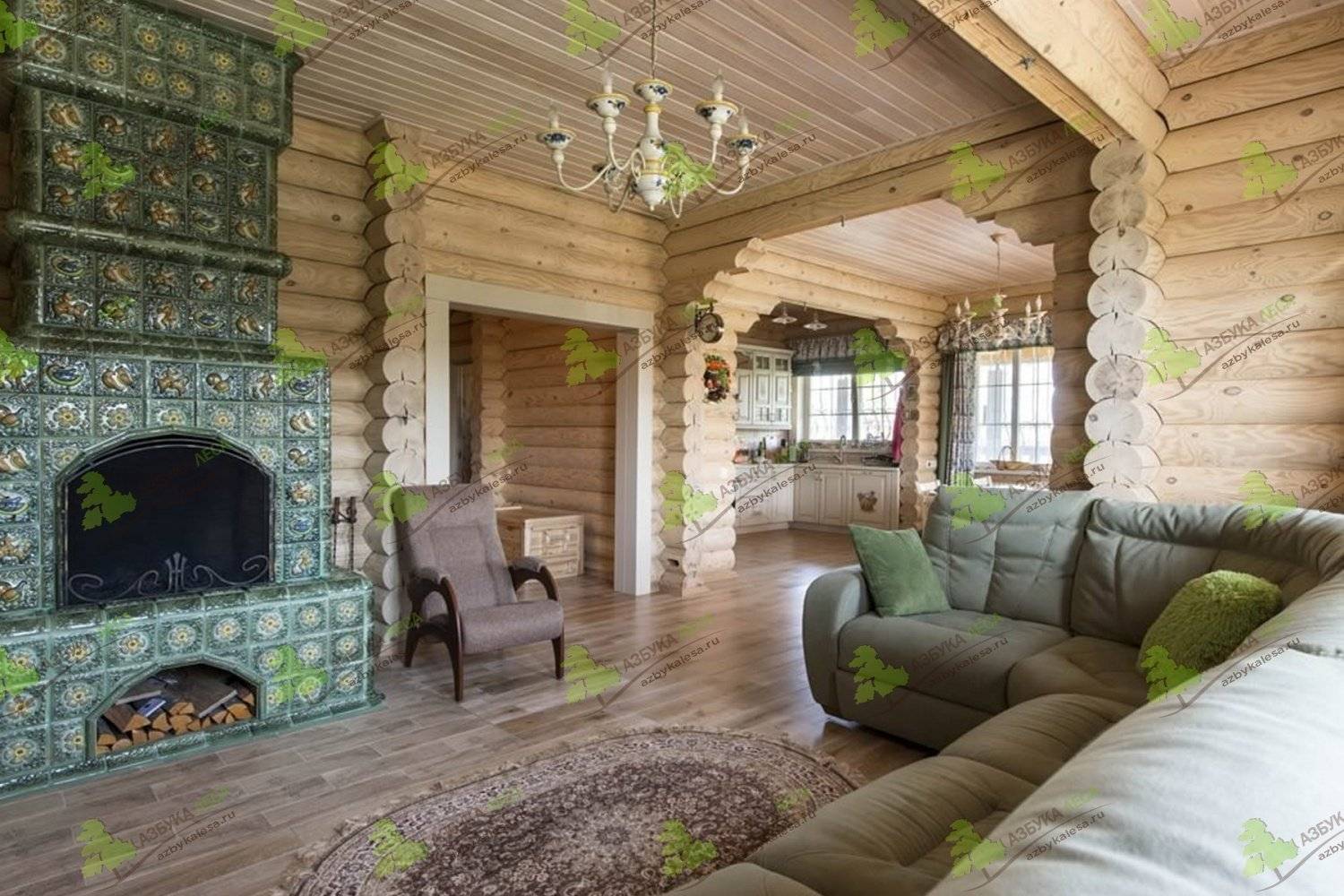 Интерьер деревянного дома внутри: современные идеи для частного загородного дома (43 фото)