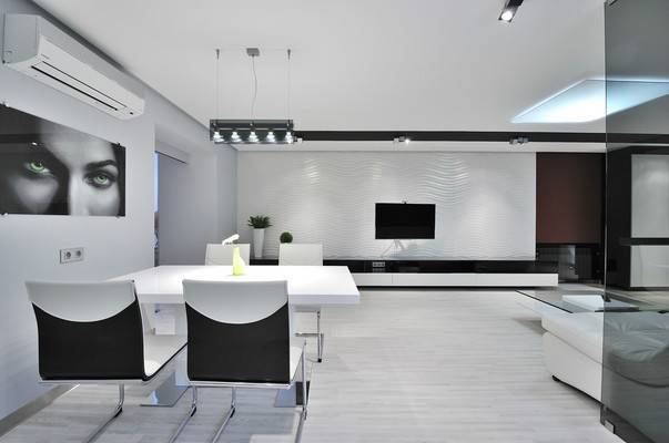 Гостиная в стиле хай-тек (64 фото): дизайн интерьера зала в стиле минимализм и хай-тек, стильные современные идеи-2021  для оформления комнаты