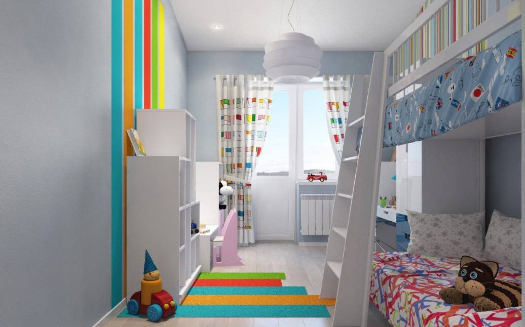 Обои в детскую комнату для разнополых детей (46 фото): модели для подростков разного пола, живущих в одной комнате - для мальчика и девочки