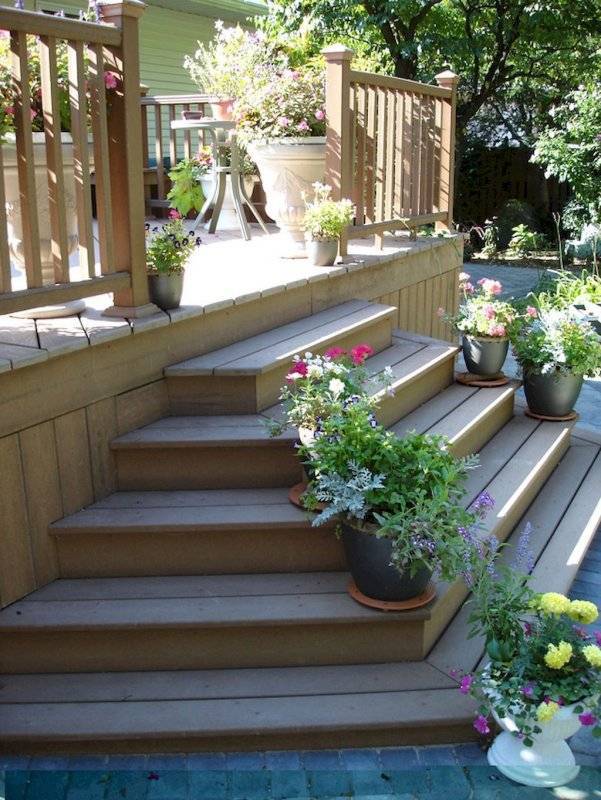Лестница на веранду: как сделать своими руками лестницу из дерева, металла, кирпича, бетона, инструкции и чертежи, фото