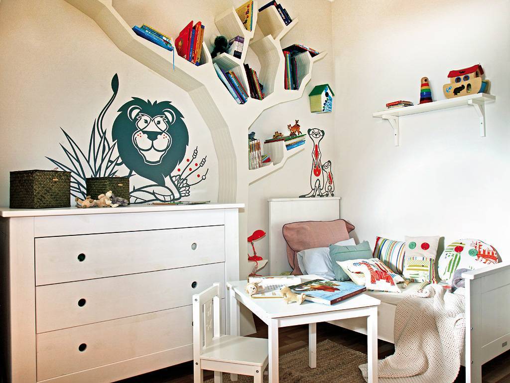 Роспись стен в интерьере детской комнаты: идеи и мастер-класс