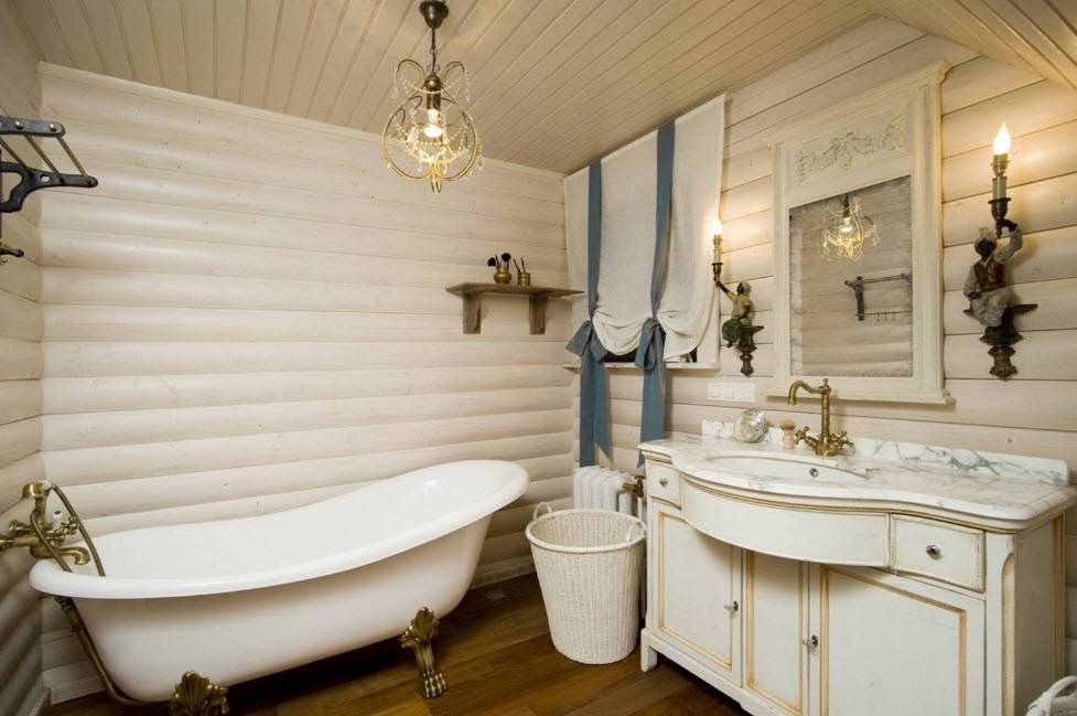Ванная в деревянном доме: 130 фото идей современного дизайна и советы по украшению