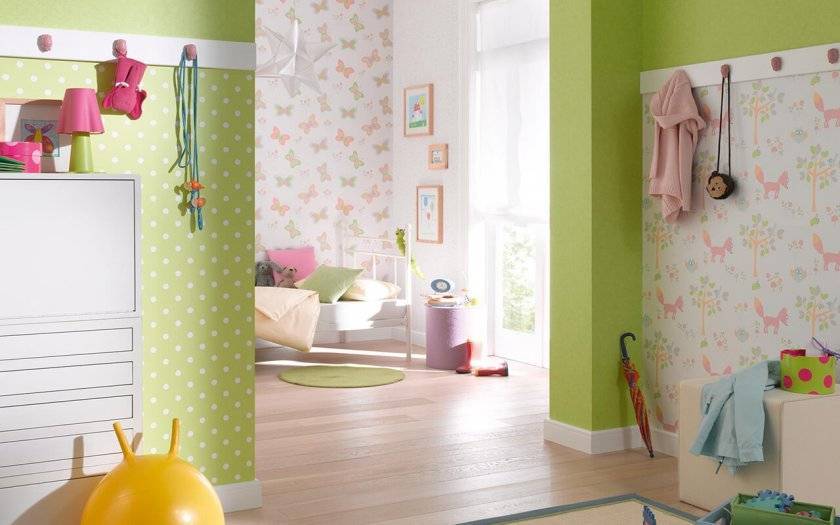 Комбинированные обои для детской комнаты (47 фото): как сочетать текстуры и цвета для спальни мальчика и девочек, идеи дизайна интерьера