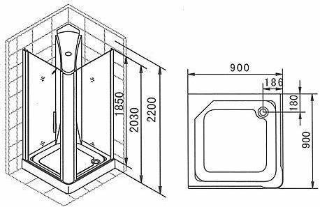 Размеры душевых кабин (29 фото): обзор минимальных и обычных размеров, большие варианты. как подобрать оптимальный – комфортный размер?
