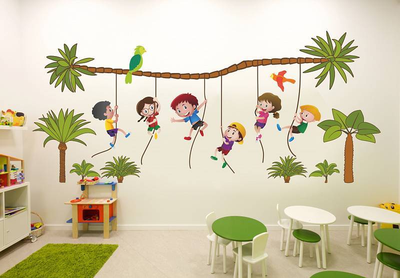 Правильное оформление стен в детском саду: 4 способа и все важные нюансы с 40 фото