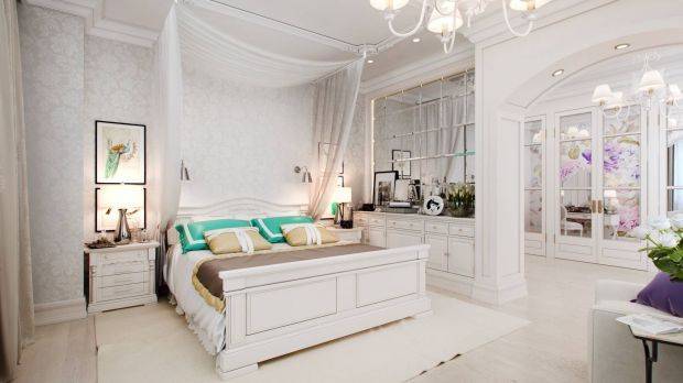 Спальня в белых тонах: 130 фото актуальных сочетаний и лучших идей размещения элементов интерьера
