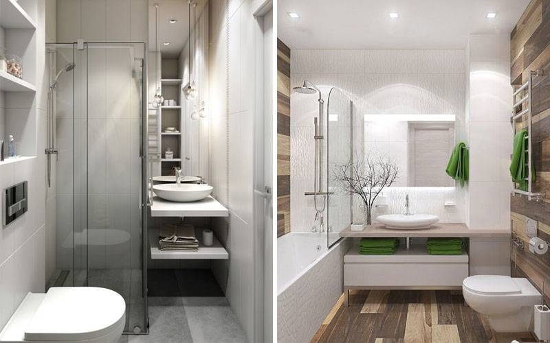 30 интерьеров ванных комнат, совмещенных с туалетом