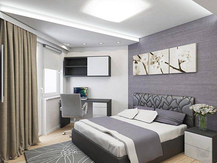 Дизайн спальни 18 кв. м. (84 фото): интерьер комнаты с балконом, ремонт и планировка прямоугольной спальни-зала, как обставить