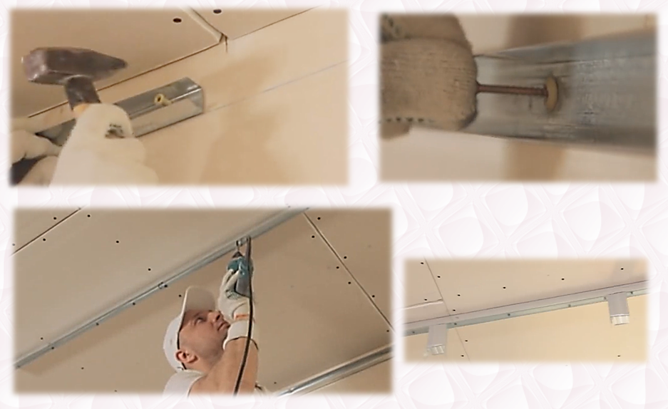 Как сделать парящий потолок из гипсокартона