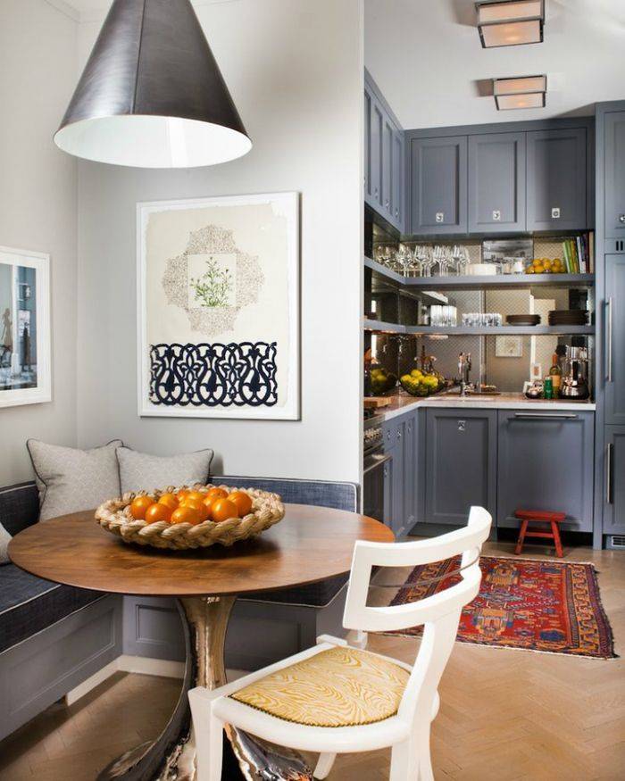 Обеденная зона на кухне: 50 фото примеров дизайна