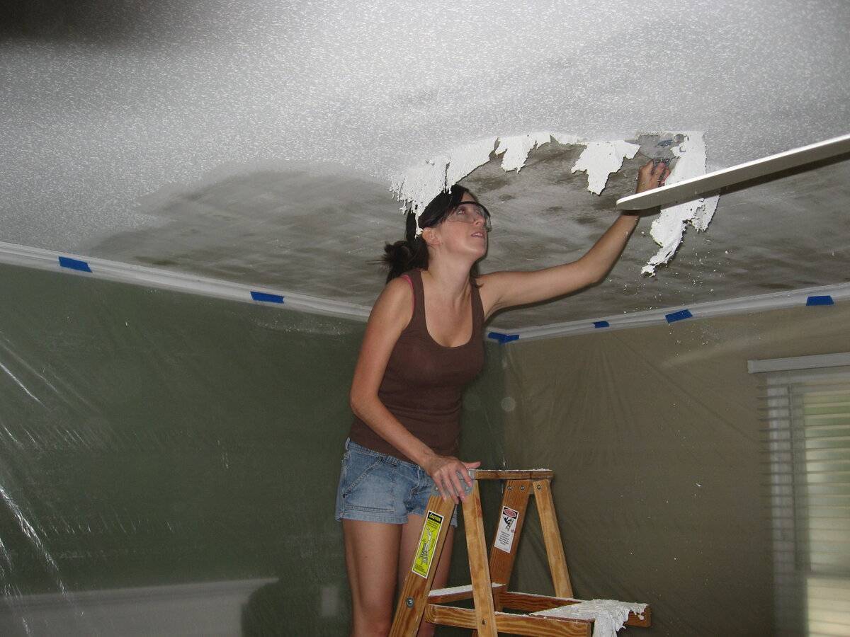 Чем покрасить потолок на кухне: какая лучше
