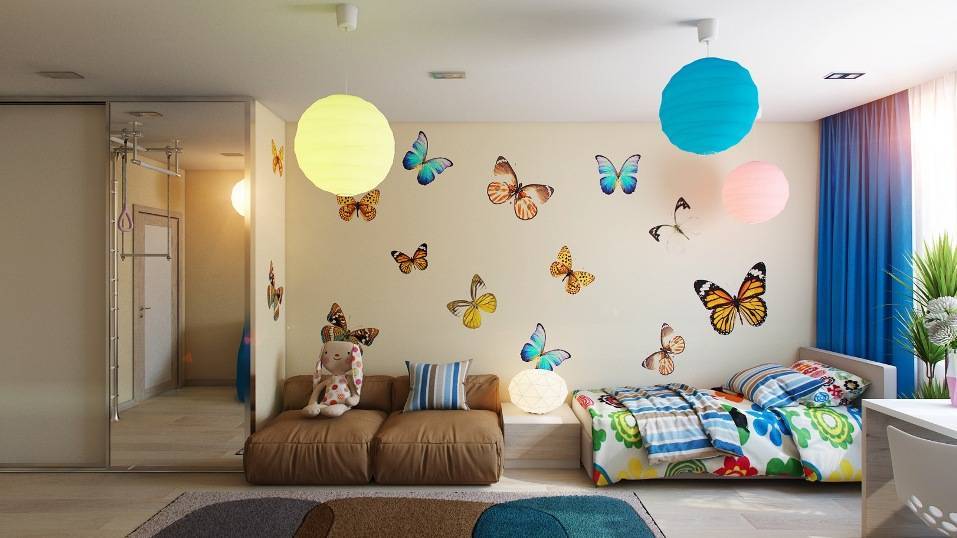 Декор детской комнаты: особенности, идеи - 75 фото