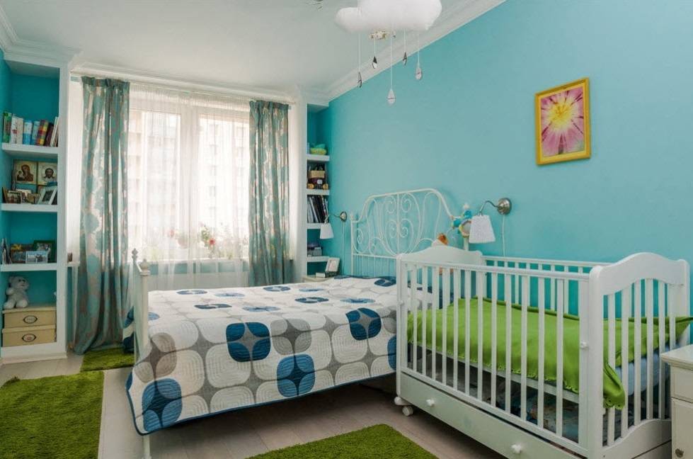 Идеи дизайна спальни с детской кроваткой, варианты размещения родителей