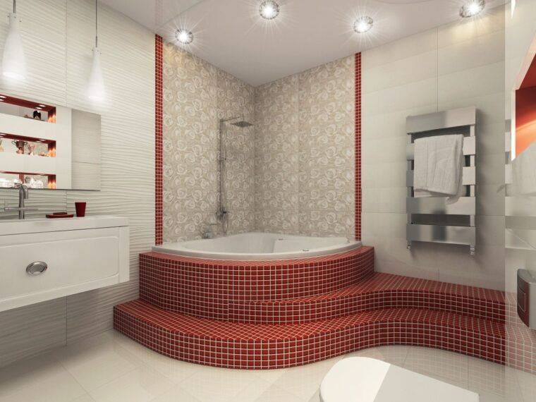 Угловые ванны (101 фото): особенности дизайна ванны с угловой ванной, несимметричные, большие двухместные и маленькие, цветные модели, металлические модели с гидромассажем и без него