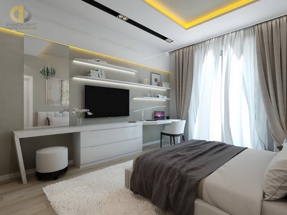 Спальня 12 метров ♥️ |100+ лучших идей дизайна интерьера| фото 2019