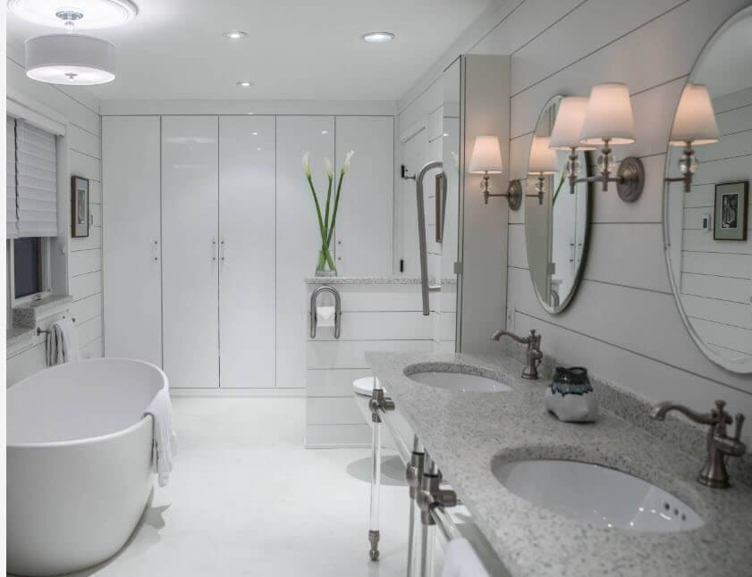Дизайн ванной комнаты с туалетом: оптимальные идеи совмещения и экономия пространства (125 фото)