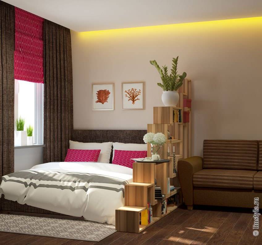 Спальня-гостиная 16 кв. м: дизайн, фото зонирования в одной комнате, интерьер