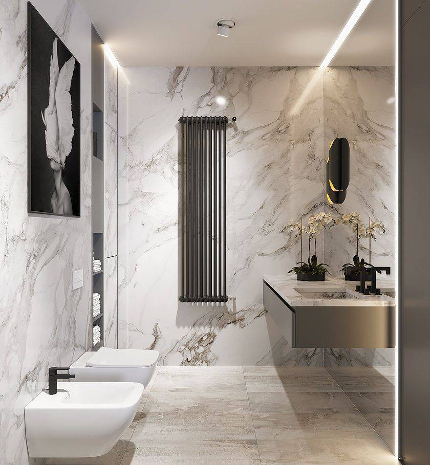 Дизайн ванной комнаты 2020-2021 - современные идеи с 90 фото