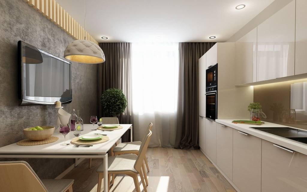 Кухни-гостиные 13 кв. м: варианты планировки и дизайна