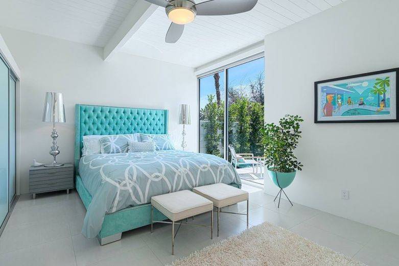 Нежная и стильная голубая спальня: правила идеального сочетания