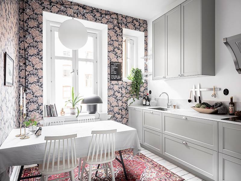 Дизайн черно-белой кухни: 50 + реальных фото интерьеров
