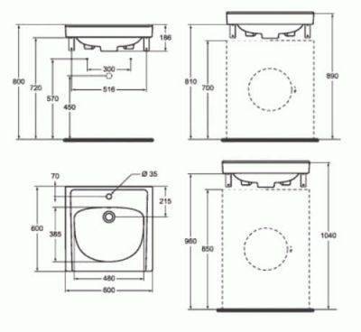 Раковина над стиральной машиной: особенности установки и монтажа