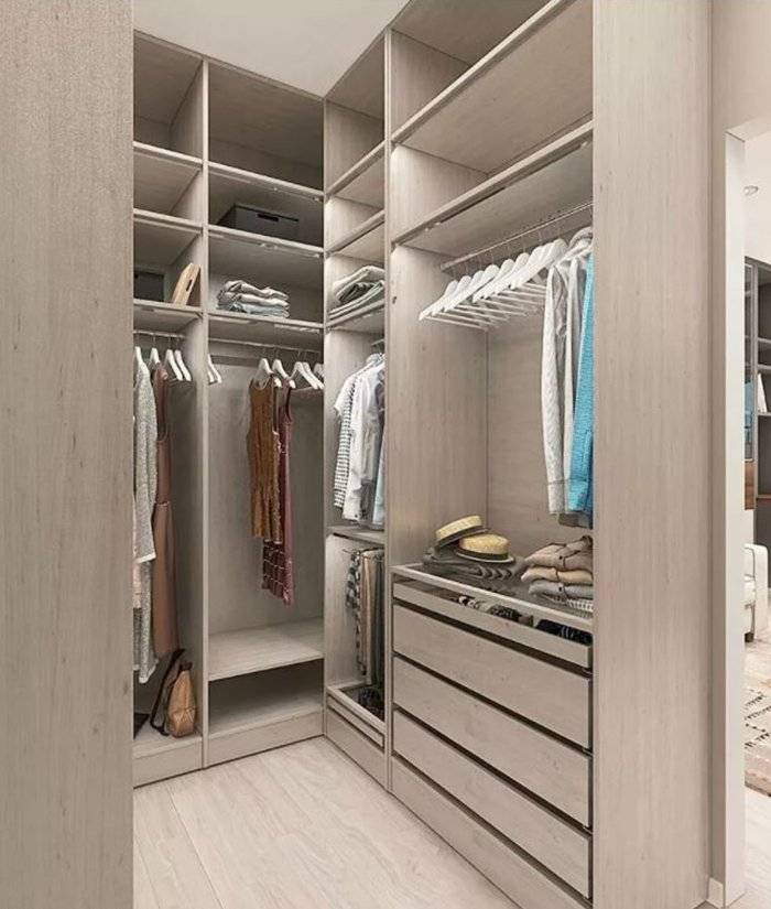 Дизайн гардеробной комнаты: 100 фото красивых и практичных идей