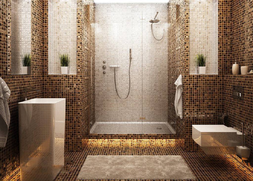 Дизайн ванной комнаты с мозаикой. советы по выбору материала и возможности применения