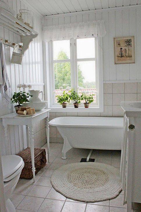 Ванная шебби шик: фото и видео стиля шебби шик в интерьере ванной