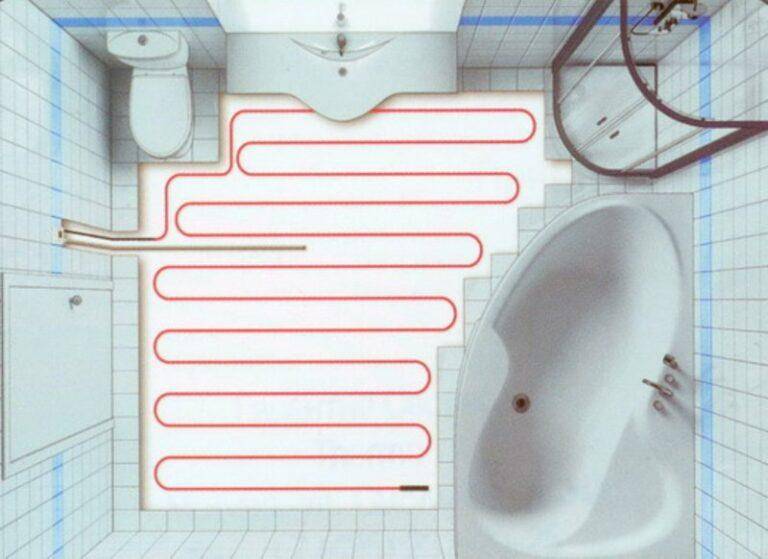 Теплый пол в ванной - 130 фото монтажа и устройства электрического и водяного отопления пола