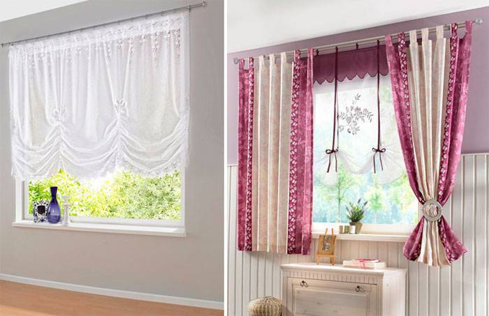 Короткие шторы (44 фото в интерьере): занавески на окна до подоконника в гостиную и спальню